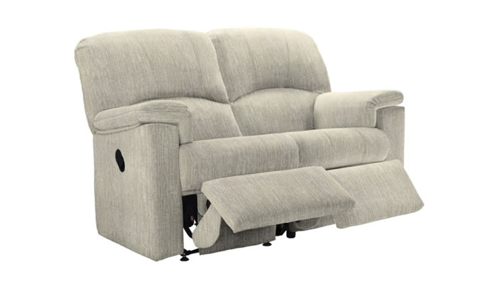 G Plan Chloe 2 Seater Powered Double Recliner in Coppice Dove Fabric
